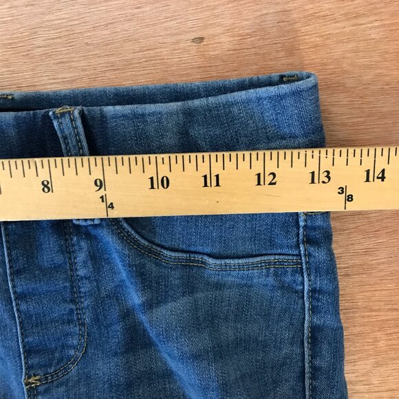 Judy Blue Skinny Fit Jeans Women 3/26 Blue Distressed Mid Rise Dark Wash Preppy - Picture 11 of 13